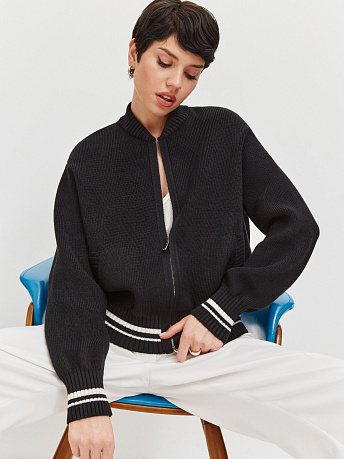 Бомбер из шерсти мериноса Эльба