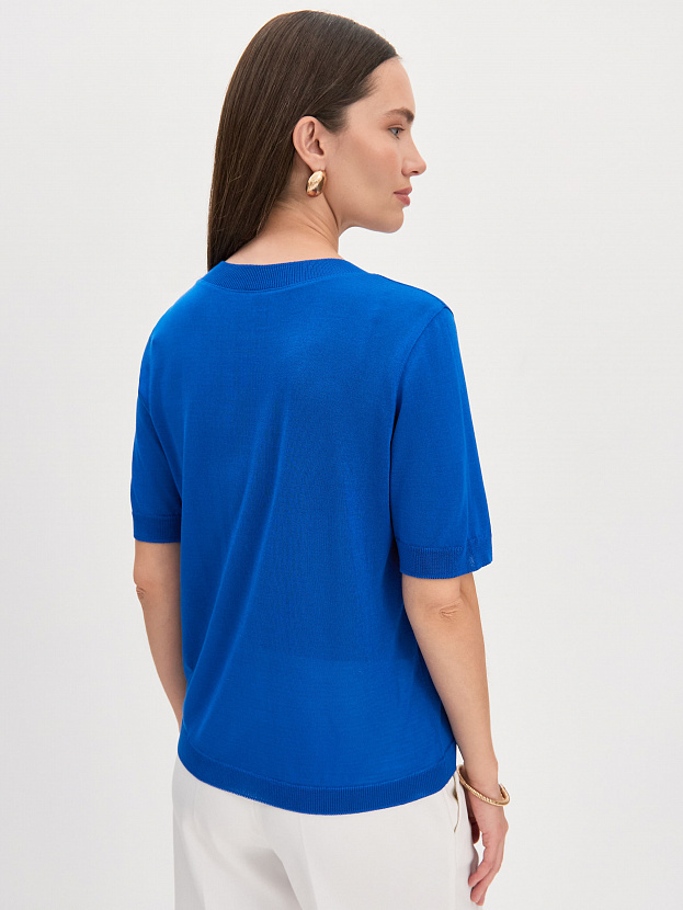 Адель джемпер (футболка) трикотажный (ультрамарин, 44-46)