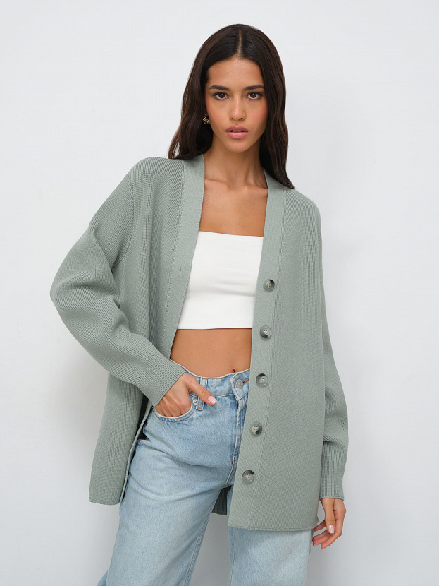 Родос кардиган трикотажный (светло-зеленый, 44-46)