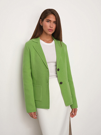 Жакет полуприлегающий из хлопка Рута