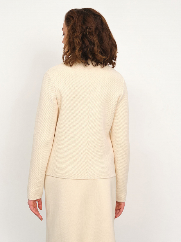 Марсо жакет трикотажный (кремовый, 46)