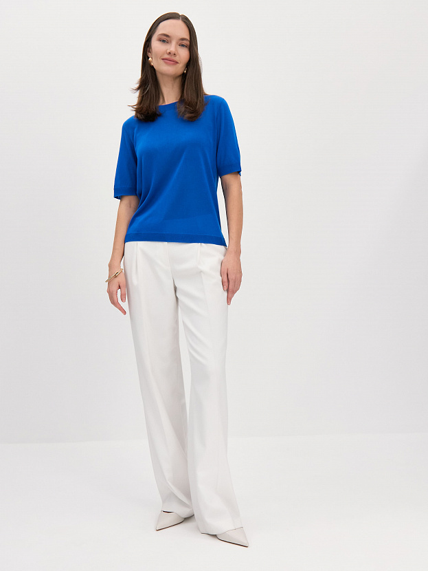 Адель джемпер (футболка) трикотажный (ультрамарин, 44-46)