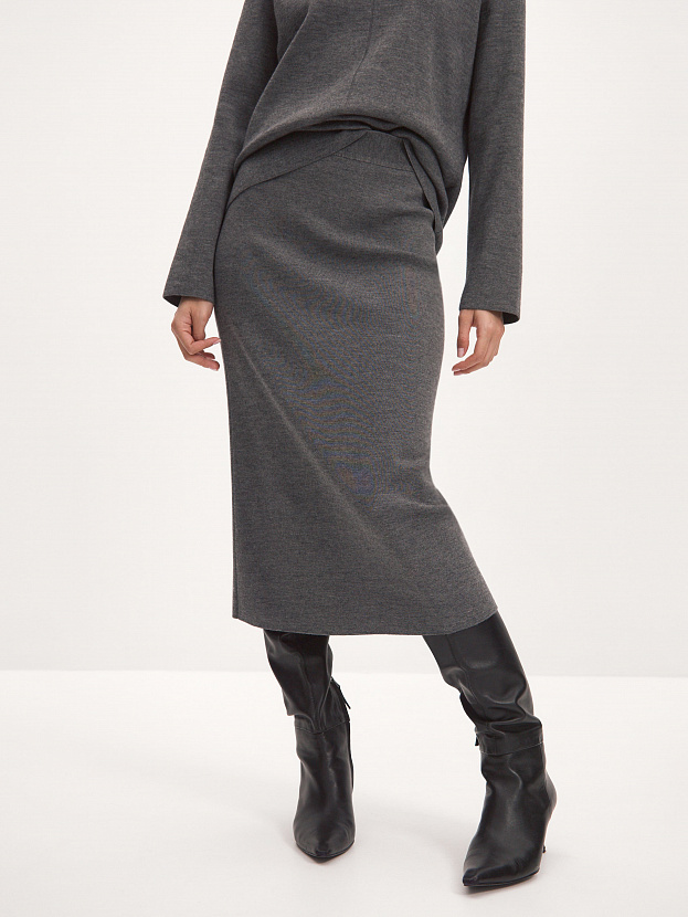 Каролла юбка трикотажная (маренго, 46)