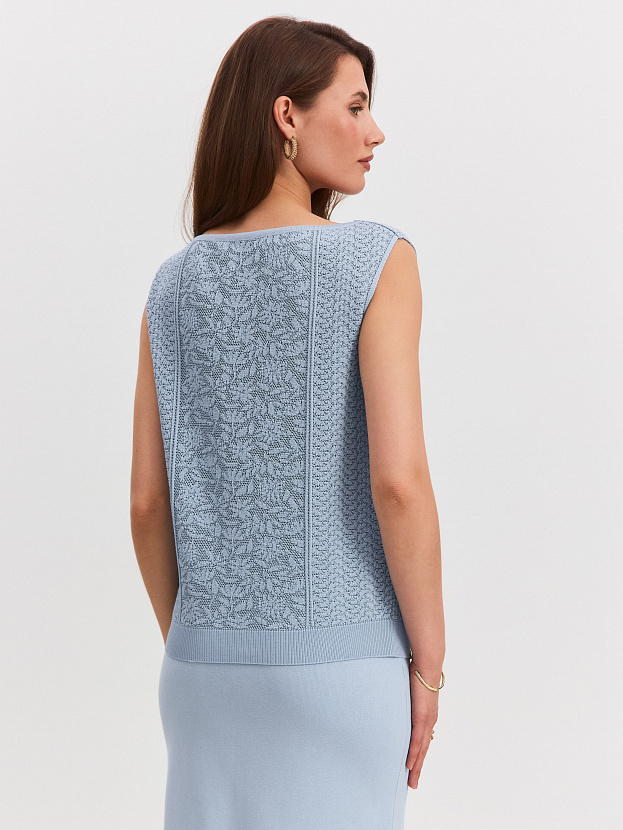 Шарлиз1 джемпер трикотажный (голубой, 44-46)