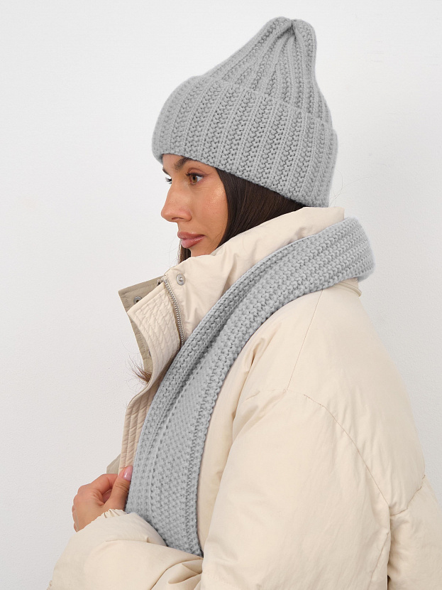 Черри шапка трикотажная (св. серый, 56-58)