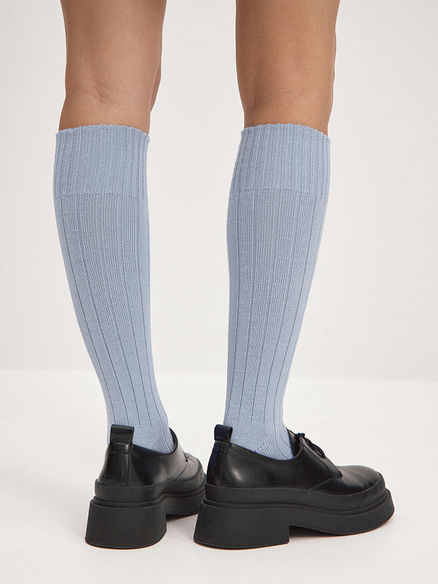 Гольфы трикотажные Степ (небесно-голубой, 36-40)