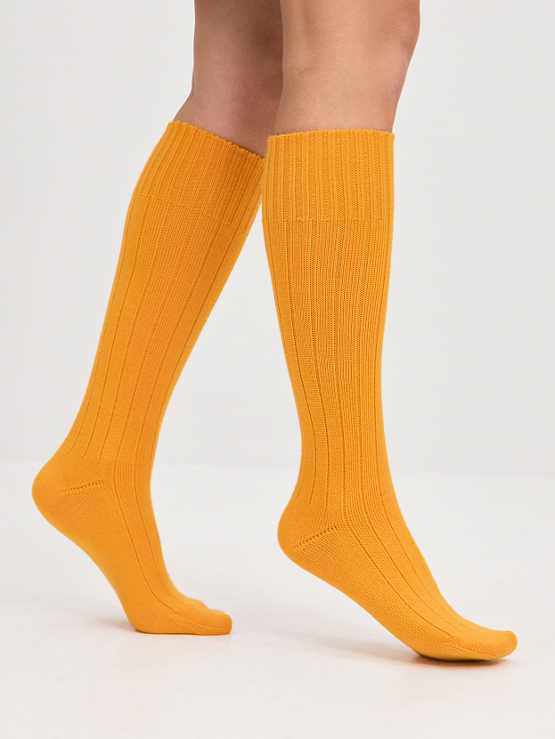 Гольфы трикотажные Степ (канарейка, 36-40)