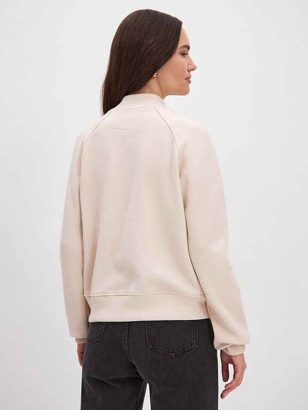 Арте кардиган (бомбер) трикотажный (кремовый, 44-46)