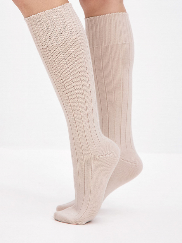 Гольфы трикотажные Степ (св.песочный, 36-40)