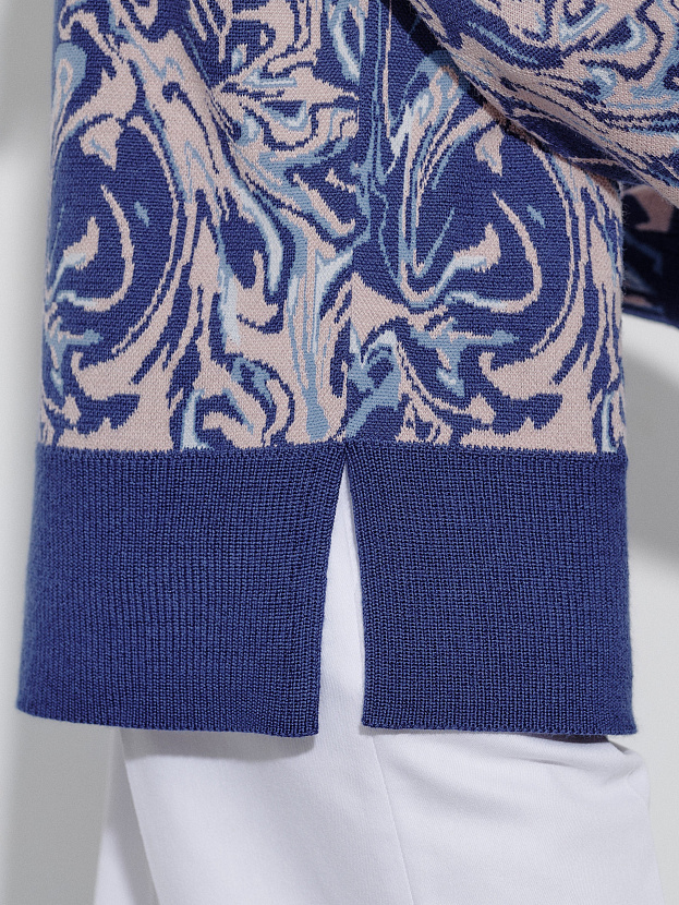 Грация джемпер трикотажный (синий, 44-46)