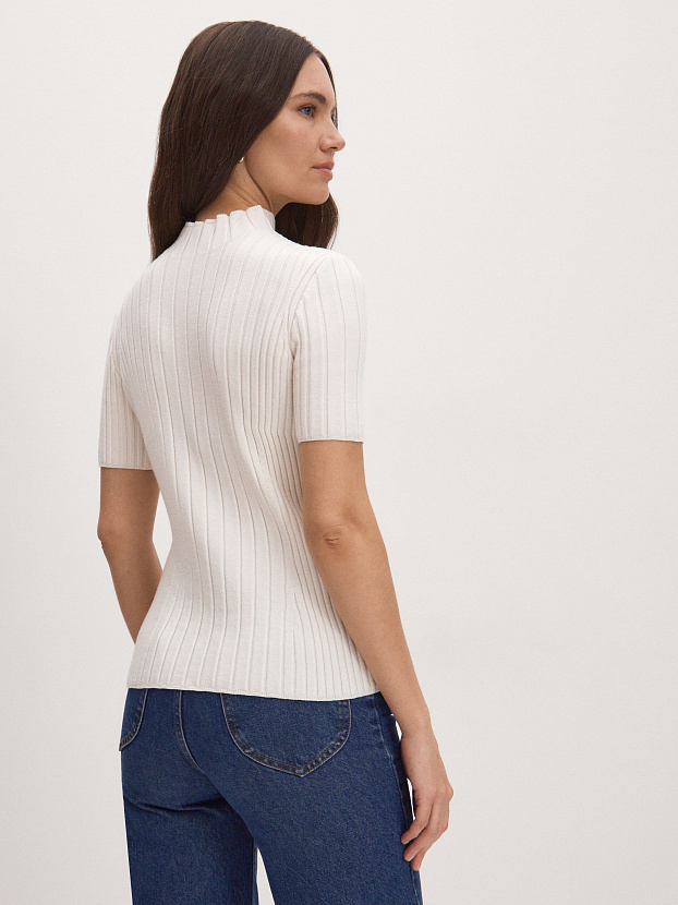 Дайси водолазка трикотажная (белый, 44-46)