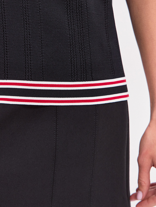 Данте джемпер (футболка) трикотажный (черный/красный, 44-46)