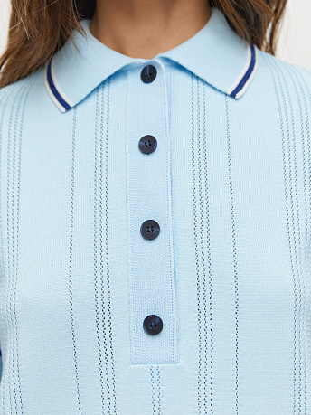 Футболка-поло с акцентными полосками Данте