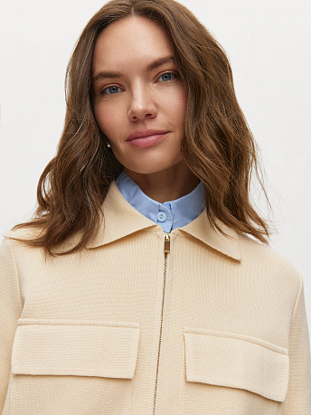 Жакет с акцентными карманами Давиль