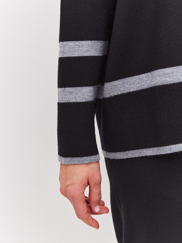 Стрит джемпер трикотажный (черный, 44-46)