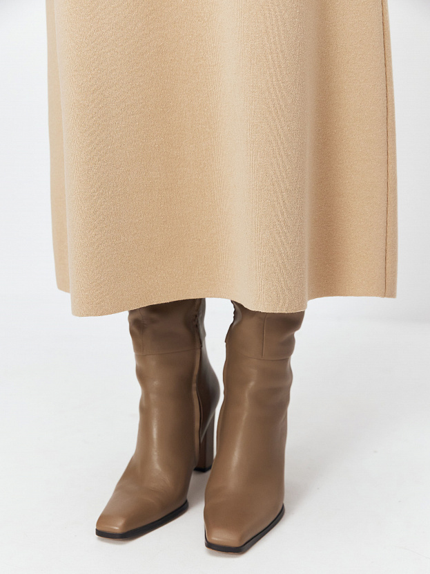 Сатори платье трикотажное (песочный, 44-46)