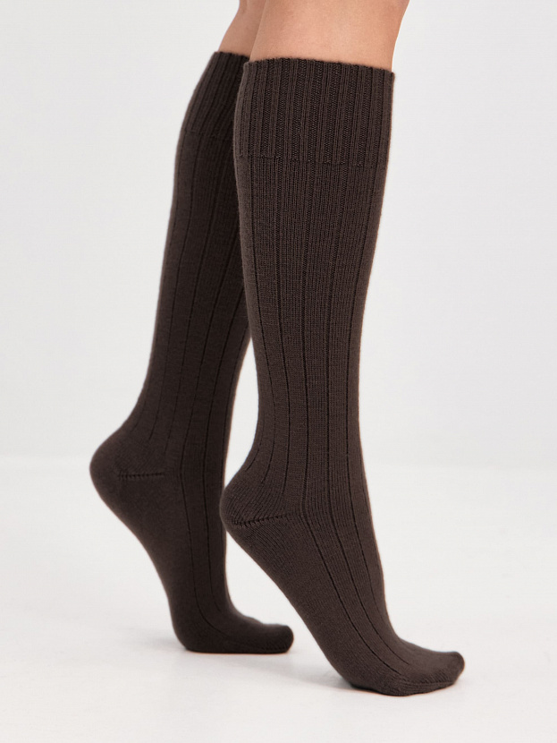 Гольфы трикотажные Степ (кофе, 36-40)