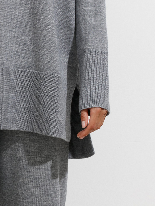 Сатурн джемпер трикотажный (серый меланж, 44-46)