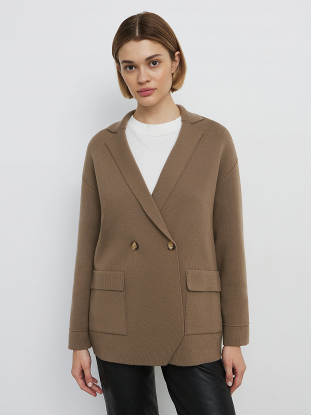 Монако пиджак трикотажный (какао, 44-46)