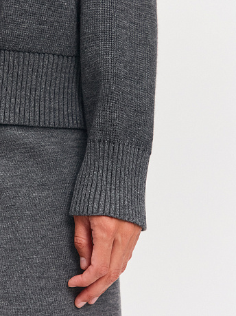 Бомбер из шерсти мериноса и вискозы Ирэн