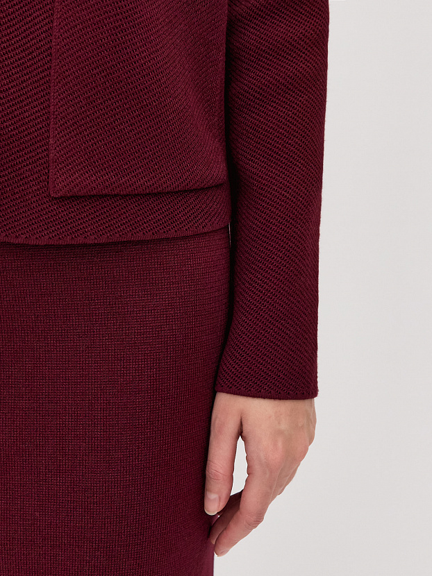 Милена жакет трикотажный (бордо, 44-46)