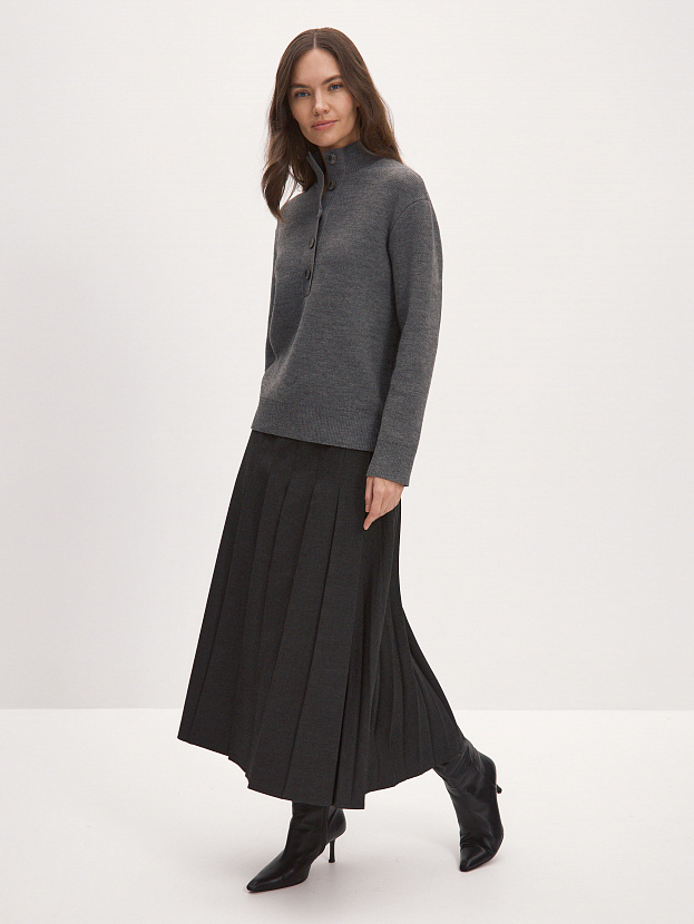 Мюнхен джемпер трикотажный (серый меланж, 44-46)