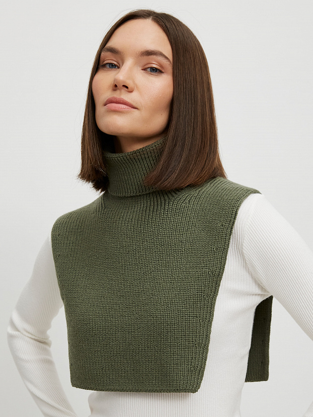 Катимо манишка трикотажная (оливковый)