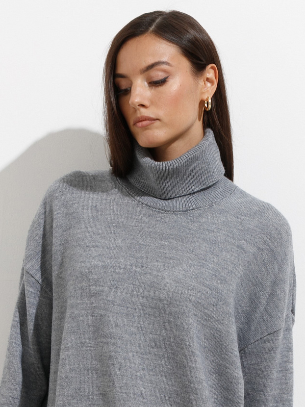 Сатурн джемпер трикотажный (серый меланж, 44-46)