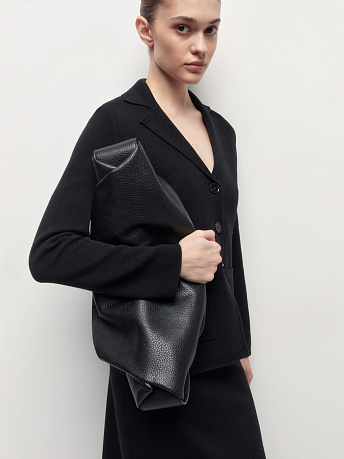 Жакет полуприталенный из шерсти мериноса Имбирь