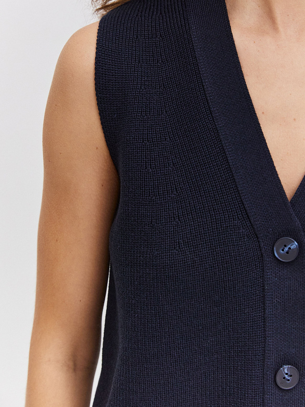 Вита жилет трикотажный (т.синий, 44-46)