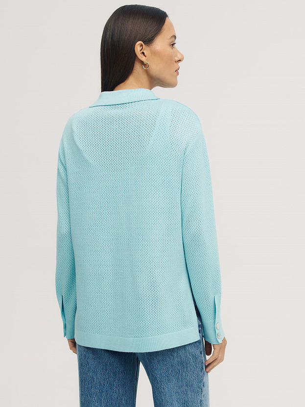 Джули кардиган трикотажный (бирюзовый, 44-46)