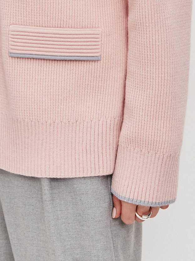 Амега кардиган трикотажный (св.розовый, 44-46)