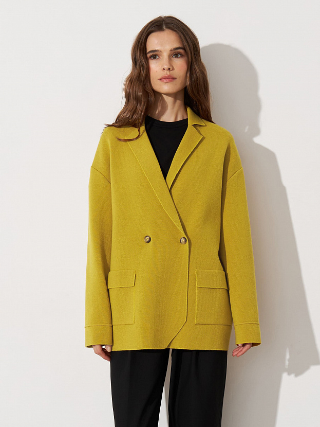 Фарго пиджак трикотажный (охра, 44-46)