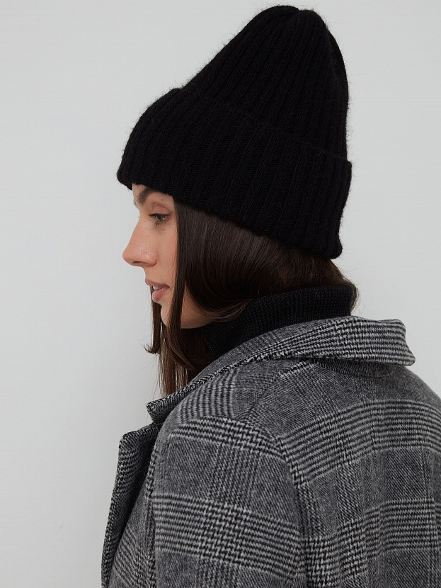 Нуга шапка трикотажная (черный, 56-58)