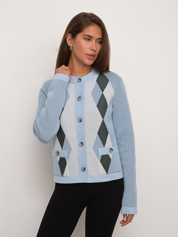 Софи жакет трикотажный (св.голубой, 44-46)