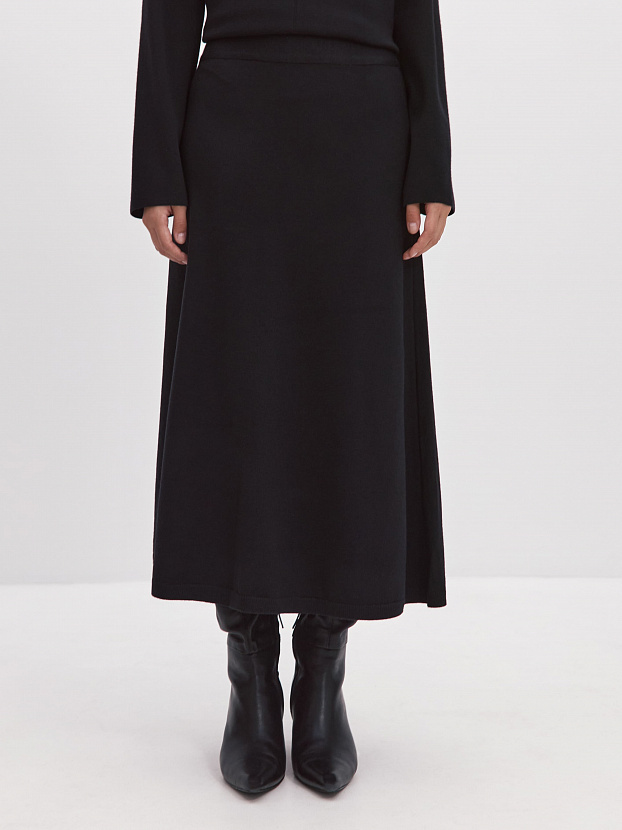 Мисти юбка трикотажная (черный, 44-46)