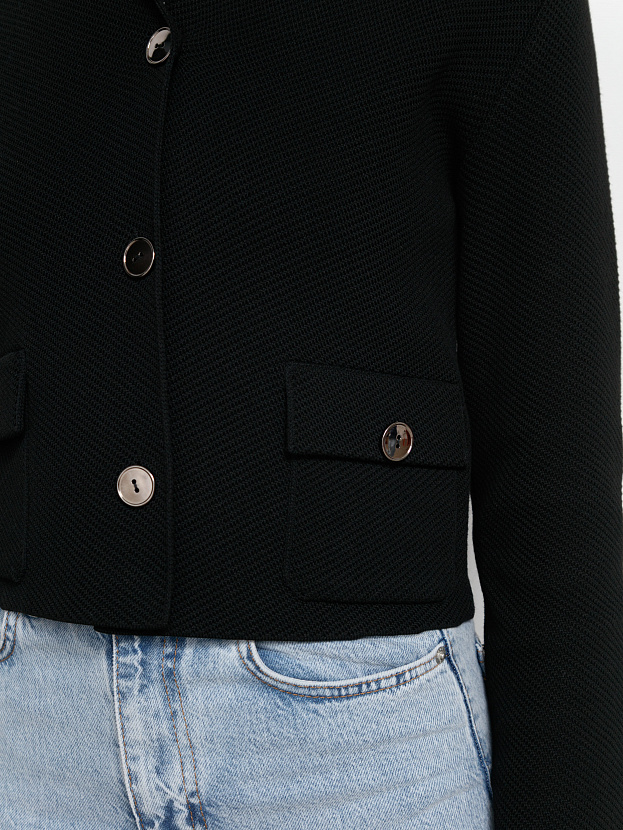 Лацио жакет трикотажный (черный, 44-46)