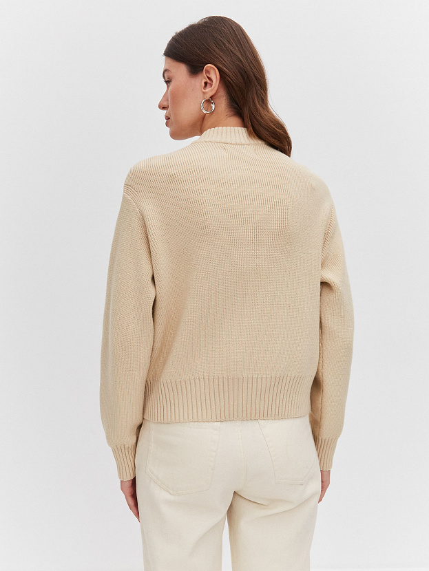 Эльба джемпер (бомбер) трикотажный (кремовый, 44-46)