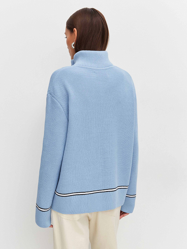 Бельгия джемпер трикотажный (голубой, 44-46)