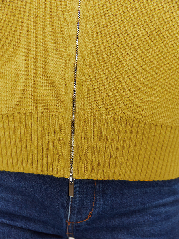 Эльба джемпер (бомбер) трикотажный (охра, 44-46)