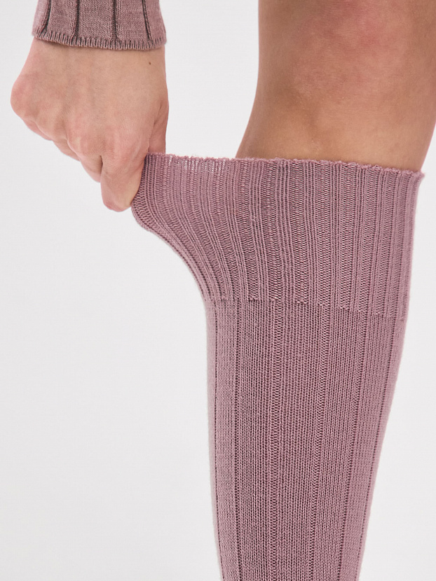 Гольфы трикотажные Степ (розовато-серый, 36-40)