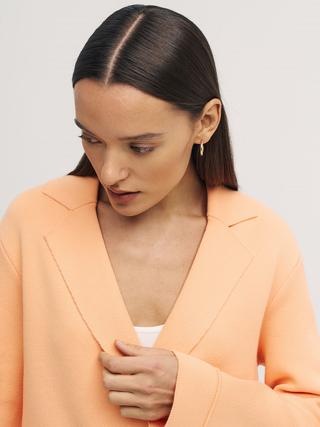 Монако пиджак трикотажный (абрикосовый, 44-46)