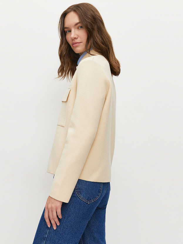 Давиль жакет трикотажный (кремовый, 44-46)