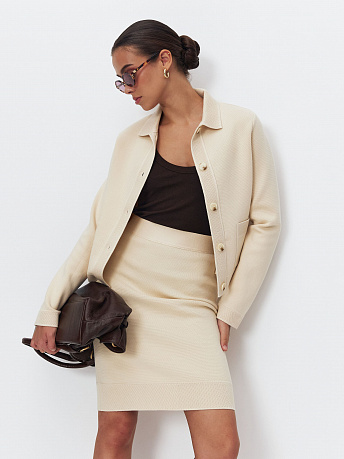 Мини-юбка из хлопка и вискозы Ницца