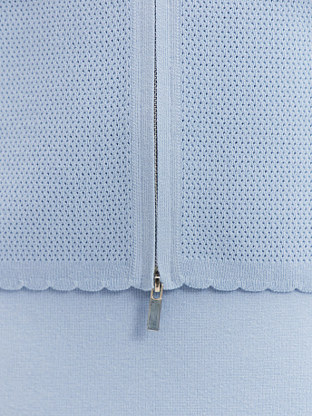 Жакет на молнии из хлопка и вискозы Равена