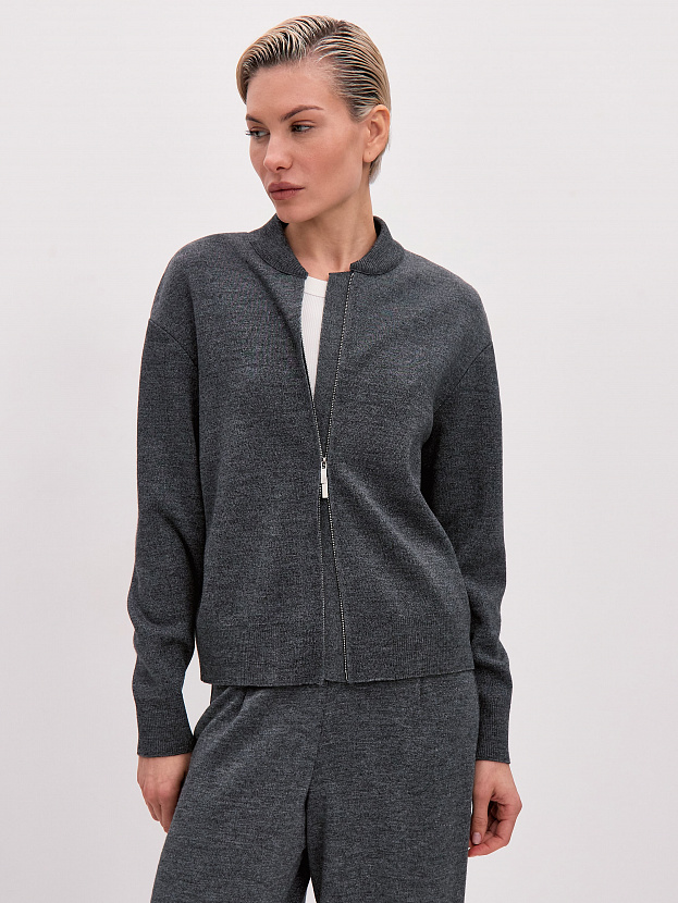 Нейс джемпер (бомбер) трикотажный (маренго, 44-46)