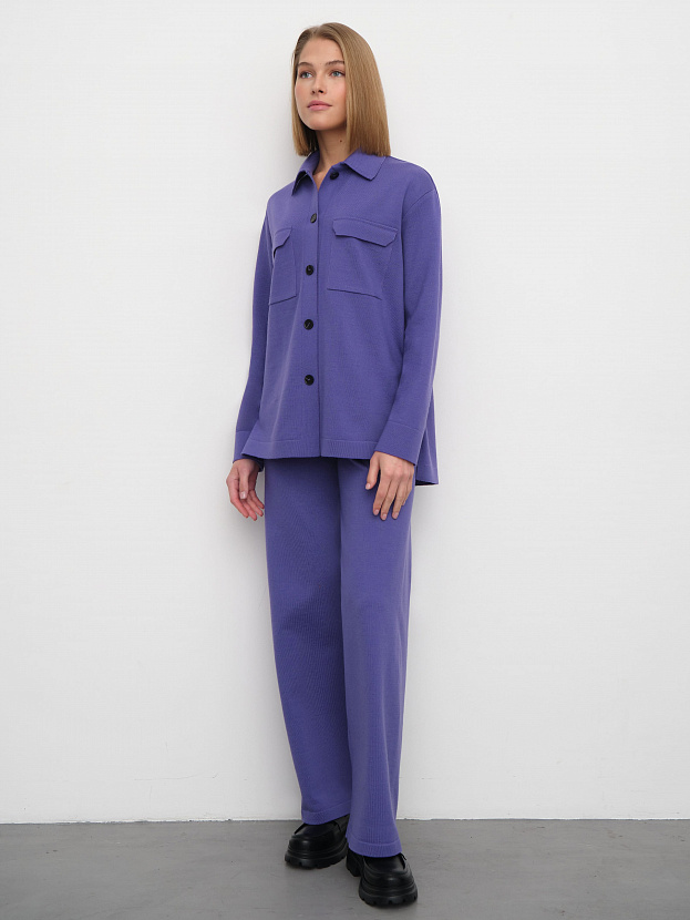 Джемми костюм ( рубашка+брюки ) трикотажный (фиолетовый, 40-42/164-170)