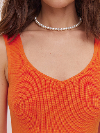 Макси платье с фигурным декольте Прима