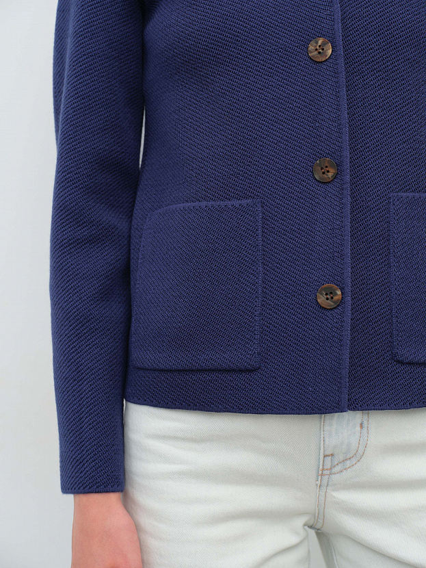 Аврора жакет трикотажный (синий, 44-46)