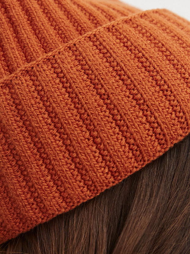 Лайт шапка трикотажная (терракотовый, 56-58)